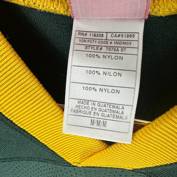 Green Bay Packers AJ Hawk #50 Reebok Mens Green Team Graphic V-Neck Jersey M - Picture 7 of 9